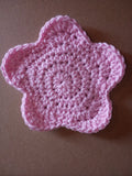 Crochet Flower Coasters – Set of 4