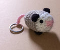 Crochet Opossum Keychain