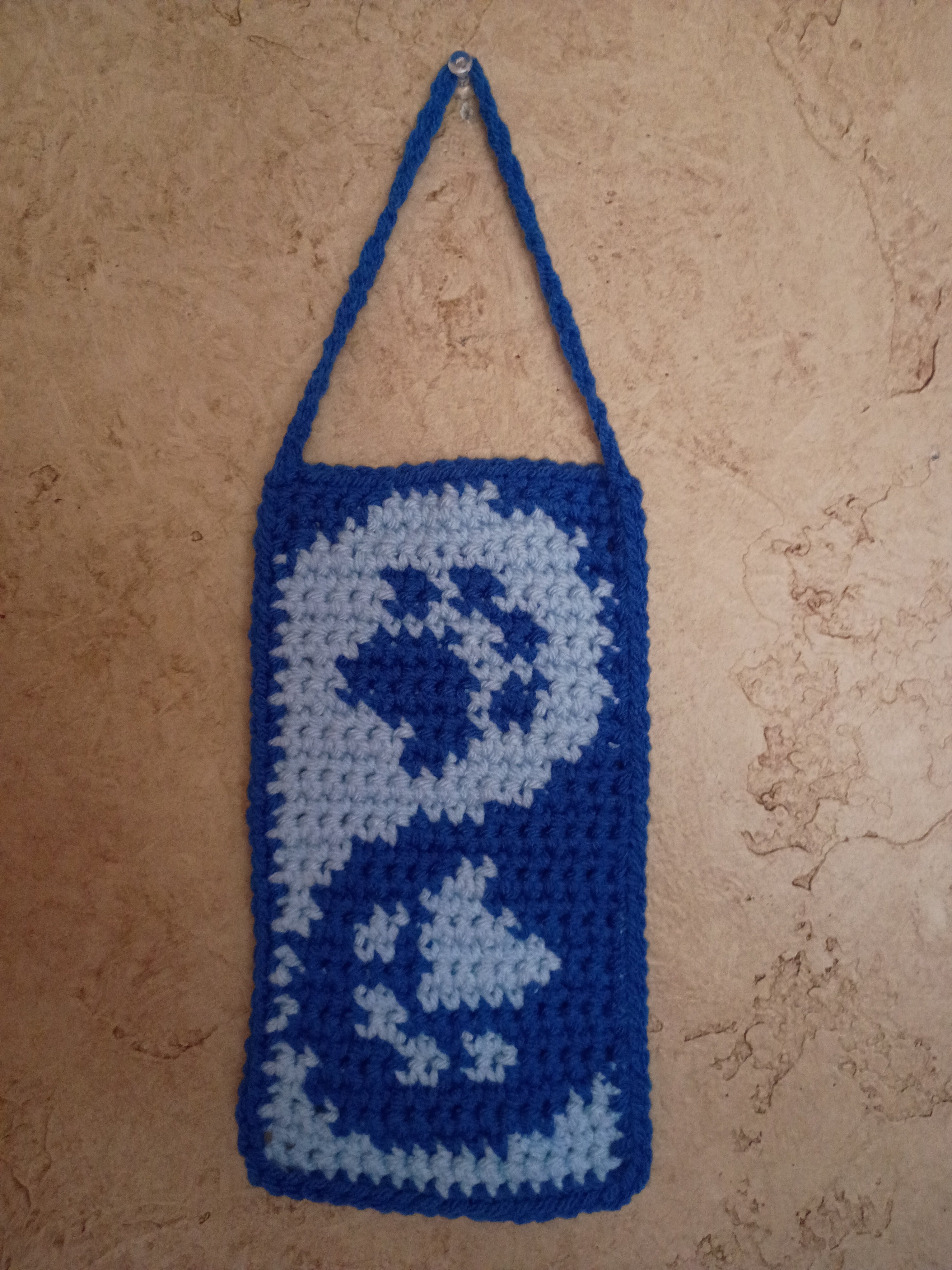 Crochet Yin-Yang Cat Paw Tapestry
